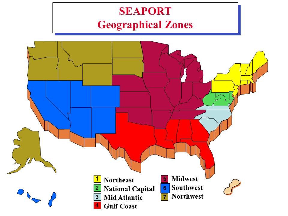 SeaPort-e Geographical Zones